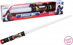 Świecący teleskopowy miecz