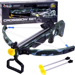 Dziecięca kusza z laserowym celownikiem i strzałkami z przyssawkami