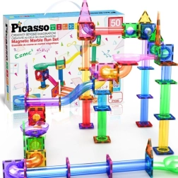 Magnetyczna kulodrom PICASSO – zestaw konstrukcyjny 50 szt.