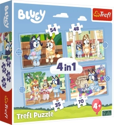 Puzzle Bluey i przyjaciele 4w1