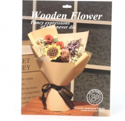 Drewniana 3D Słonecznica