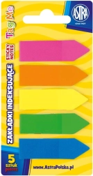 Samoprzylepne karteczki ASTRA Neon 5 kolorów