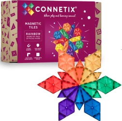 Connetix Rainbow Geometry Pack magnetyczne klocki konstrukcyjne 30 elementów