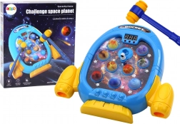 Kosmiczna gra Wac A Mole z rakietą i sześcioma trybami