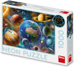 Puzzle Neonowe Planety 1000 elementów Dino