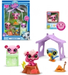 Zestaw 3 figurek Littlest Pet Shop Camping