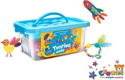 Kreatywny zestaw w plastikowym pudełku 26 × 12 cm