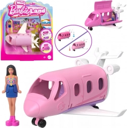 Mattel Mini Barbie Land – laleczka pilotka z samolotem
