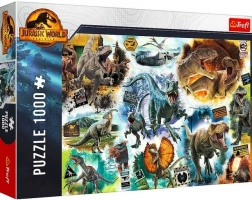 Puzzle 1000 elementów – JURASSIC WORLD: Śladami dinozaurów
