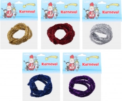 Metaliczna włóczka chenille 10 mm, długość 1,5 m