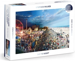 Puzzle Coney Island za dnia i w nocy 1500 elementów