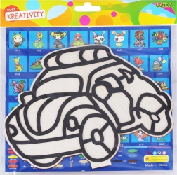 Kreatywny zestaw dla dzieci – drewniany obrazek z plasteliną kuleczkową