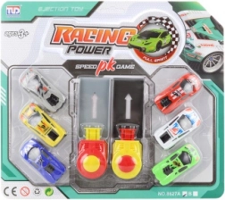 Zestaw samochodów sportowych z wyrzutnią