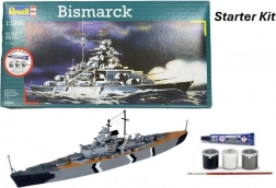 revell starter kit bismarck 1:1200 – zestaw startowy modelu pancernika