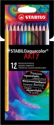 Zestaw akwarelowych kredek Stabilo Aquacolor Arty 12 szt.
