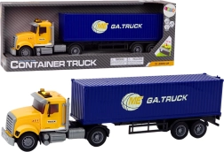 Ciężarówka z naczepą z efektami i napędem