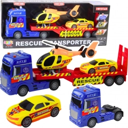 Zestaw ratunkowy z helikopterem i samochodem