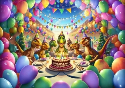 Puzzle dinozaurza zabawa 50 elementów