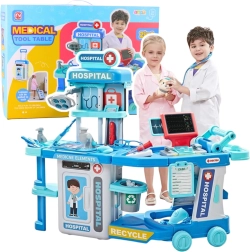 Lekarski kuferek 2w1 – szpital w kuferku ze światłami i dźwiękami