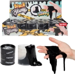 Czarny slime w beczce - 1 sztuka
