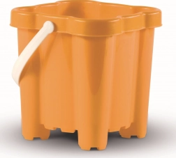 Androni wiaderko zamek z 4 wieżami, pomarańczowe 16 cm