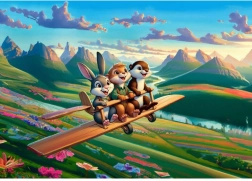 Puzzle Odważni piloci 100 elementów