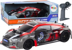RC auto zdalnie sterowane 1:18 gumowe koła driftowe czerwone