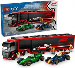 LEGO® City 60445 Ciężarówka F1® z samochodami F1® RB20 i AMR24