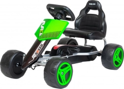 Dziecięcy gokart na pedały Baby Mix Speedy zielony