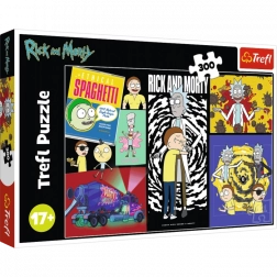 Puzzle Rick i Morty – Dziwne miejsce w galaktyce 300 elementów Trefl