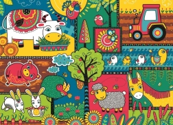 Puzzle Dzień na farmie 60 elementów