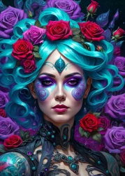 Puzzle Gotyckie kwiaty 1000 elementów