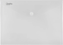 Koperta na dokumenty z zatrzaskiem OPALINE, A4, przezroczysta