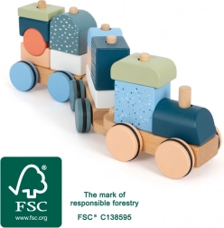 Drewniany pociąg do układania Arctic small foot