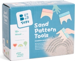 Drewniane narzędzia do tworzenia wzorów na piasku - 3 szt.