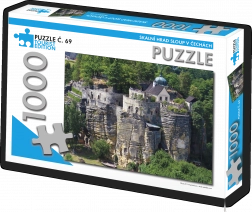 Turystyczne Puzzle Skalny Zamek Sloup w Czechach 1000 elementów