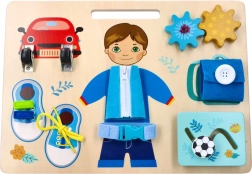 Drewniana aktywna tablica dla dzieci