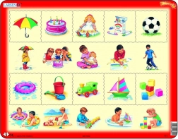 LARSEN puzzle: Co do czego pasuje? 10 elementów