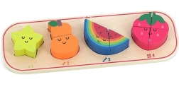 Puzzle wkładane Uczę się liczyć Owoce Sarah Betz
