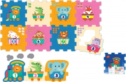 Miękkie klocki konstrukcyjne ze zwierzątkami i liczbami