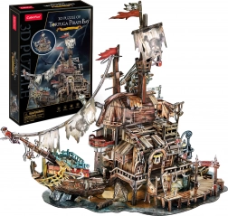 3D puzzle Piracki port Tortuga 218 elementów