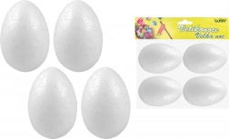 Dekoracyjne styropianowe jajko 8 cm, 4 szt.