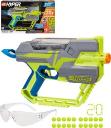 Hasbro Nerf Hyper Fuel-20 blaster z kulkami i okularami ochronnymi