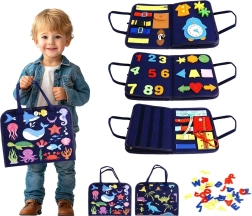 Sensoryczna busy book – wodny i dinozaurowy świat