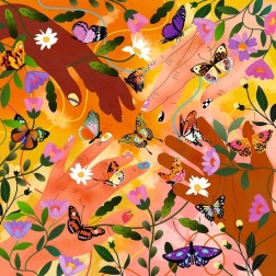 Kwadratowe puzzle Art & Soul: Festiwal kwiatów