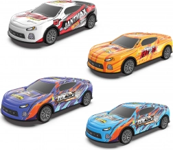 Metalowy driftujący samochód na napęd cierny 17 cm