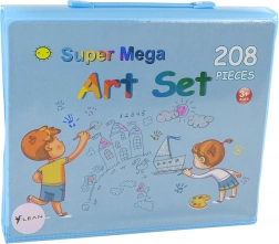 Duży zestaw artystyczny w walizce z 208 częściami