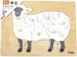 Drewniana montessori układanka – owca VIGA