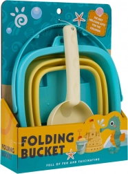Zestaw do piasku ze składanym wiaderkiem i łopatką