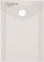 Koperta z zatrzaskiem A7 w pionie, przezroczysta Opaline